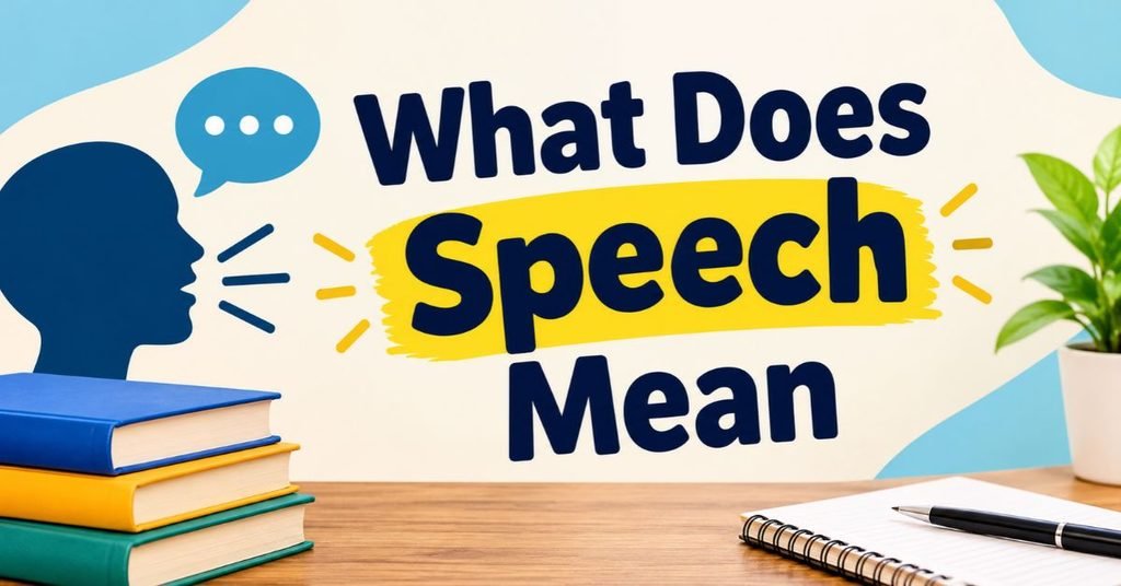 What Does Speech Mean