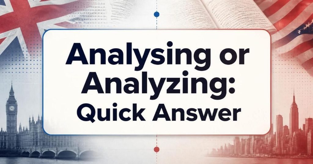 Analysing or Analyzing_ Quick Answer