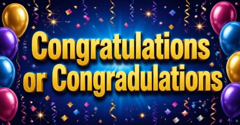 Congratulations or Congradulations
