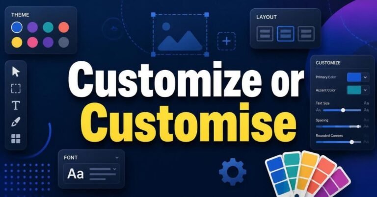 Customize or Customise