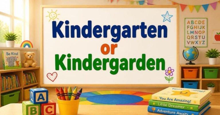 Kindergarten or Kindergarden