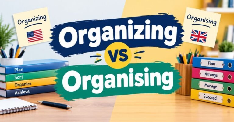 Organizing vs Organising