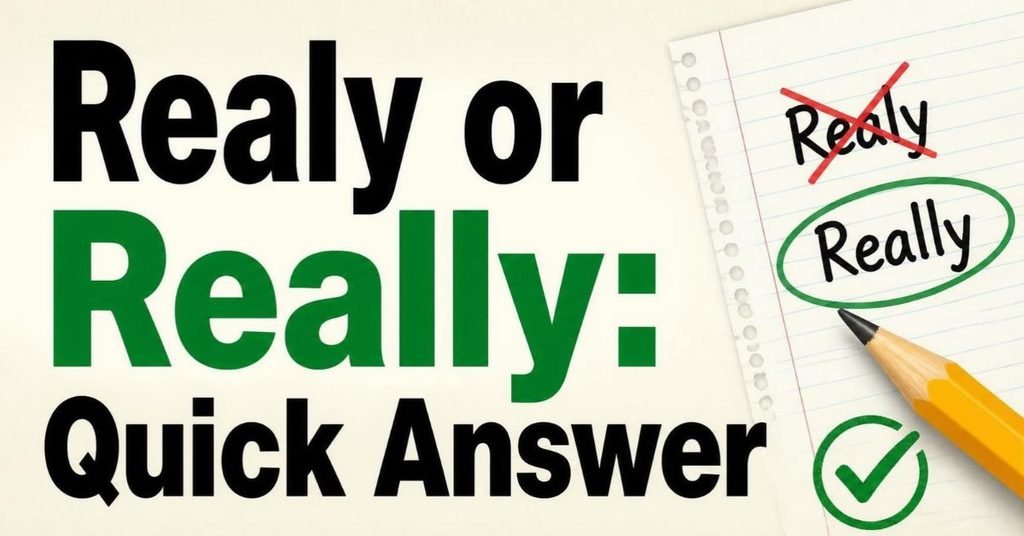 Realy or Really_ Quick Answer