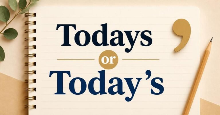 Todays or Today’s