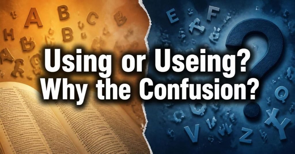  Using or Useing_ Why the Confusion_